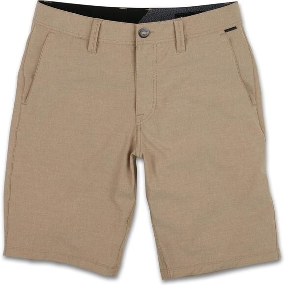VOLCOM Men's Surf & Turf Hybrid Chino Shorts with 4-Way Stretch Tan Size 30 - Picture 1 of 9